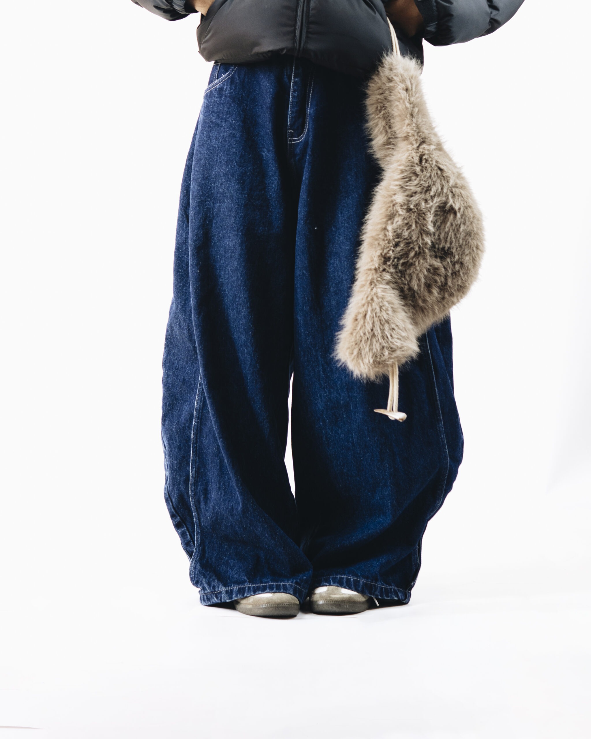 Navy Reign Balloon Jeans