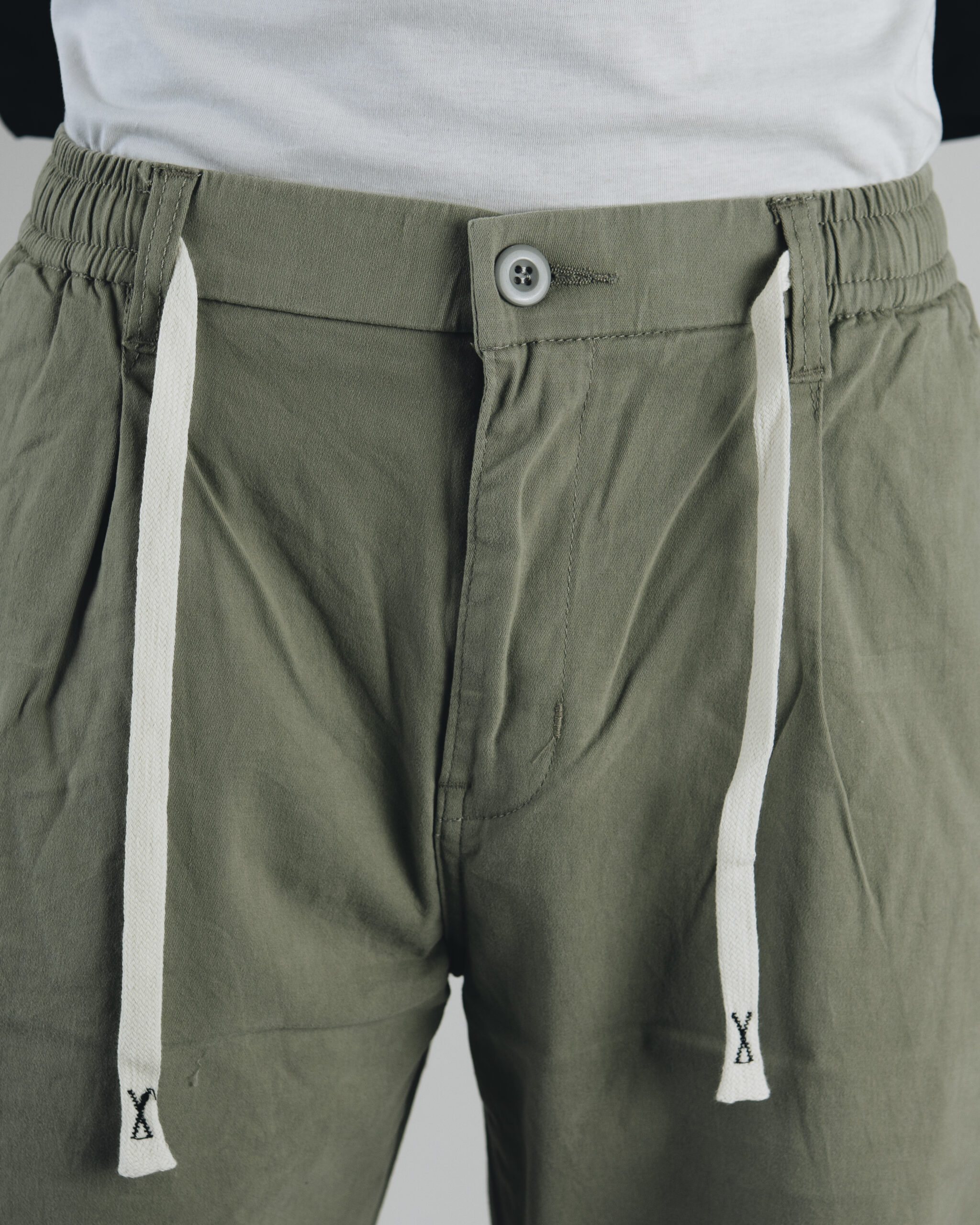 Straight Twill Denim in olive - Image 4