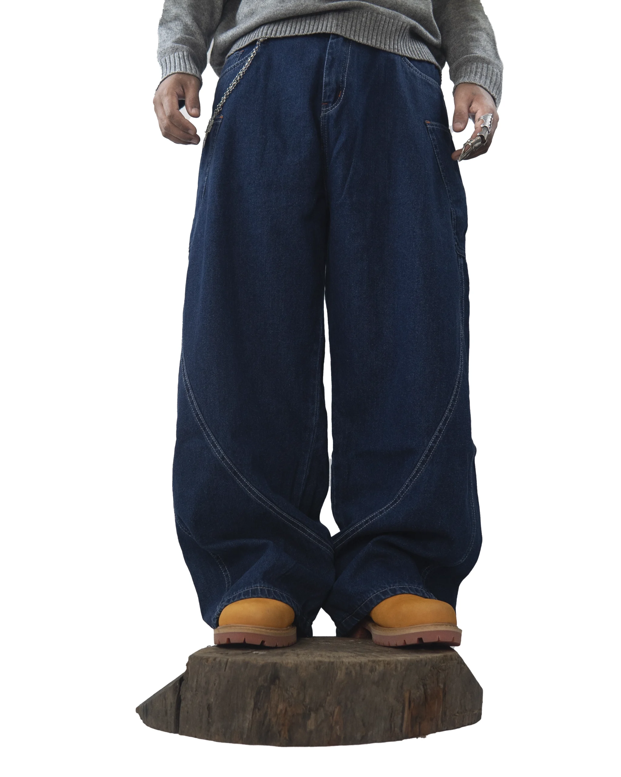 Oblique Revolt Blue Jeans