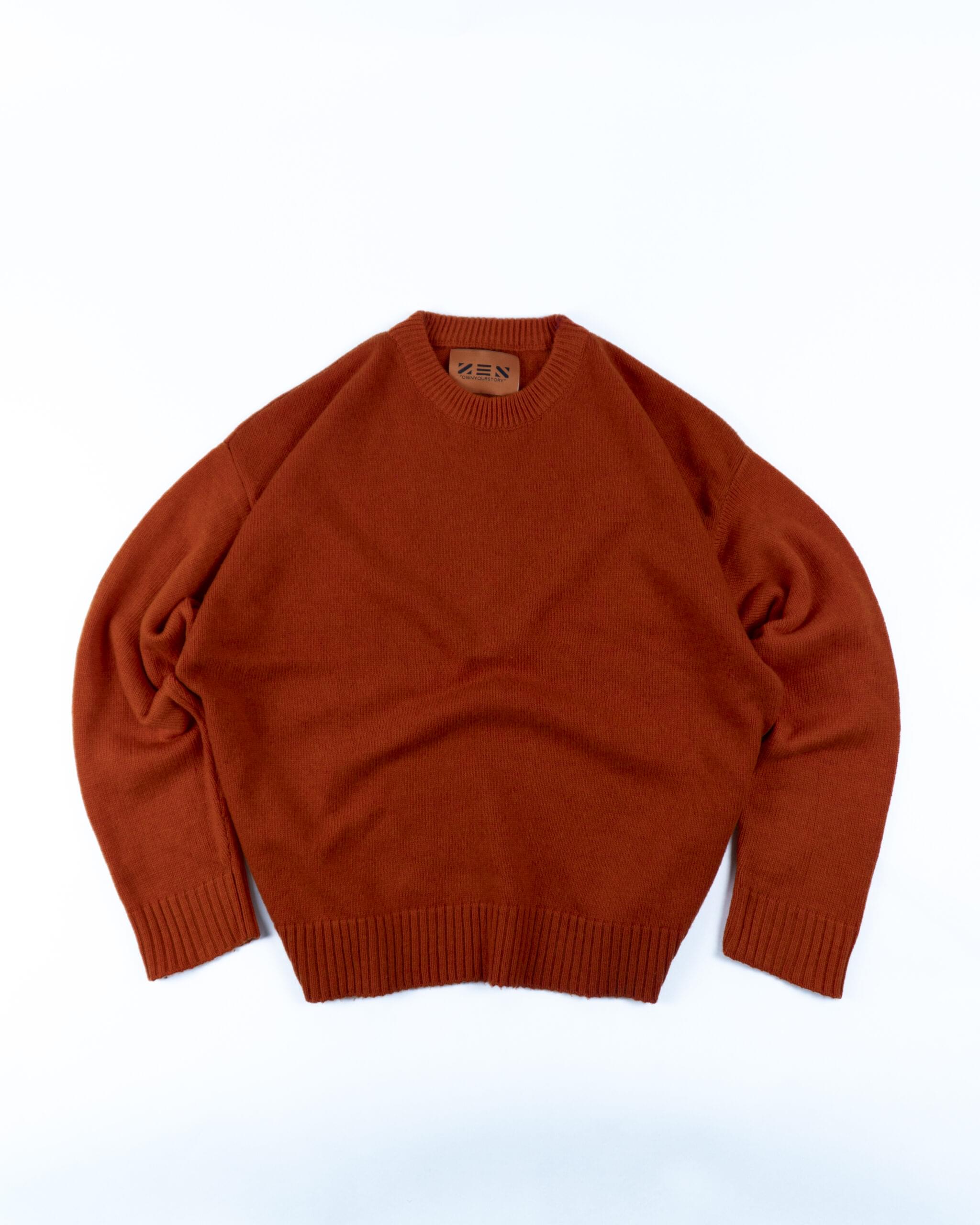Orange cloud sweater